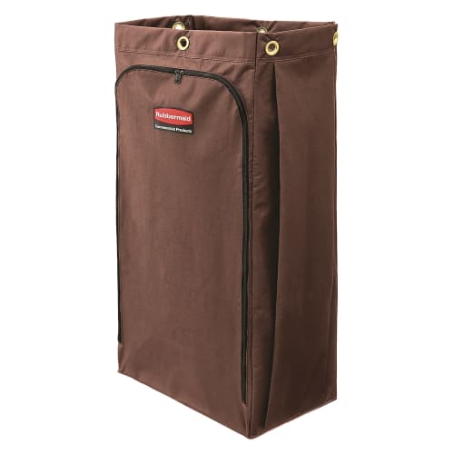 Rubbermaid 30 Gallon Canvas Bag for Housekeeping Carts, Brown